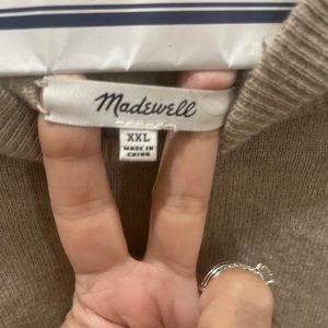 Sweater brownish gold crew neck